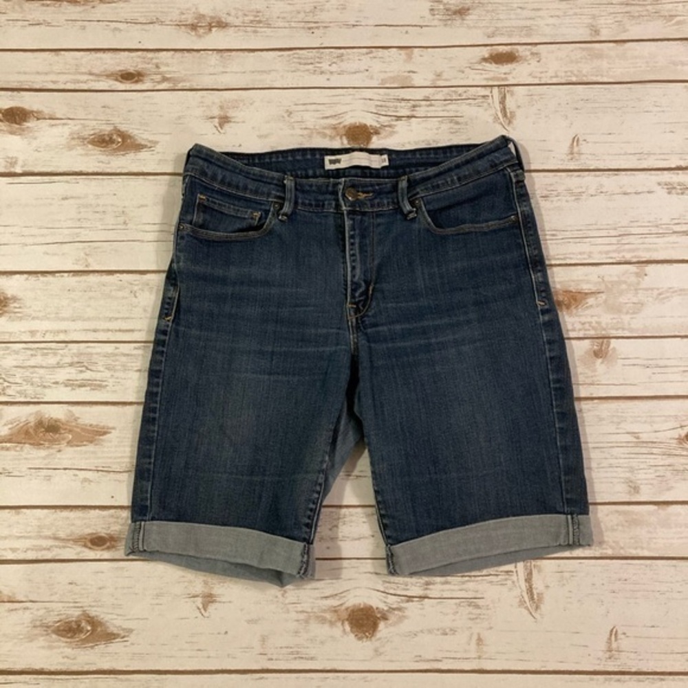 Levi’s Denim Rolled Sewn Cuffed Jean Sheorts 10 - Picture 1 of 10